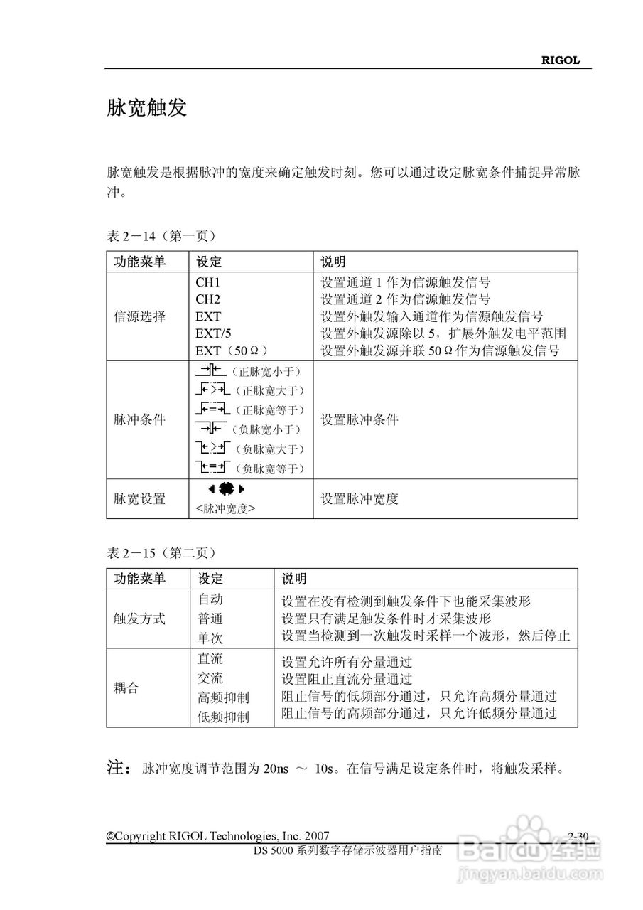 RIGOL数字示波器 DS5000 用户手册:[6]