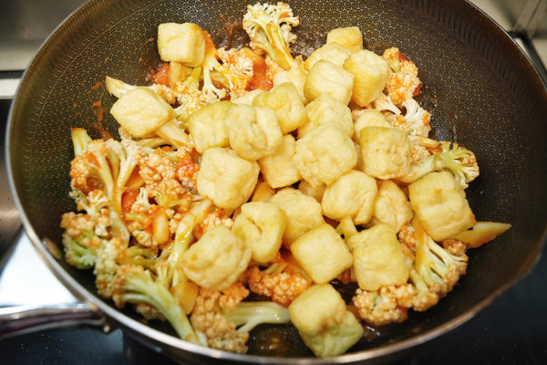 茄汁豆泡花椰菜