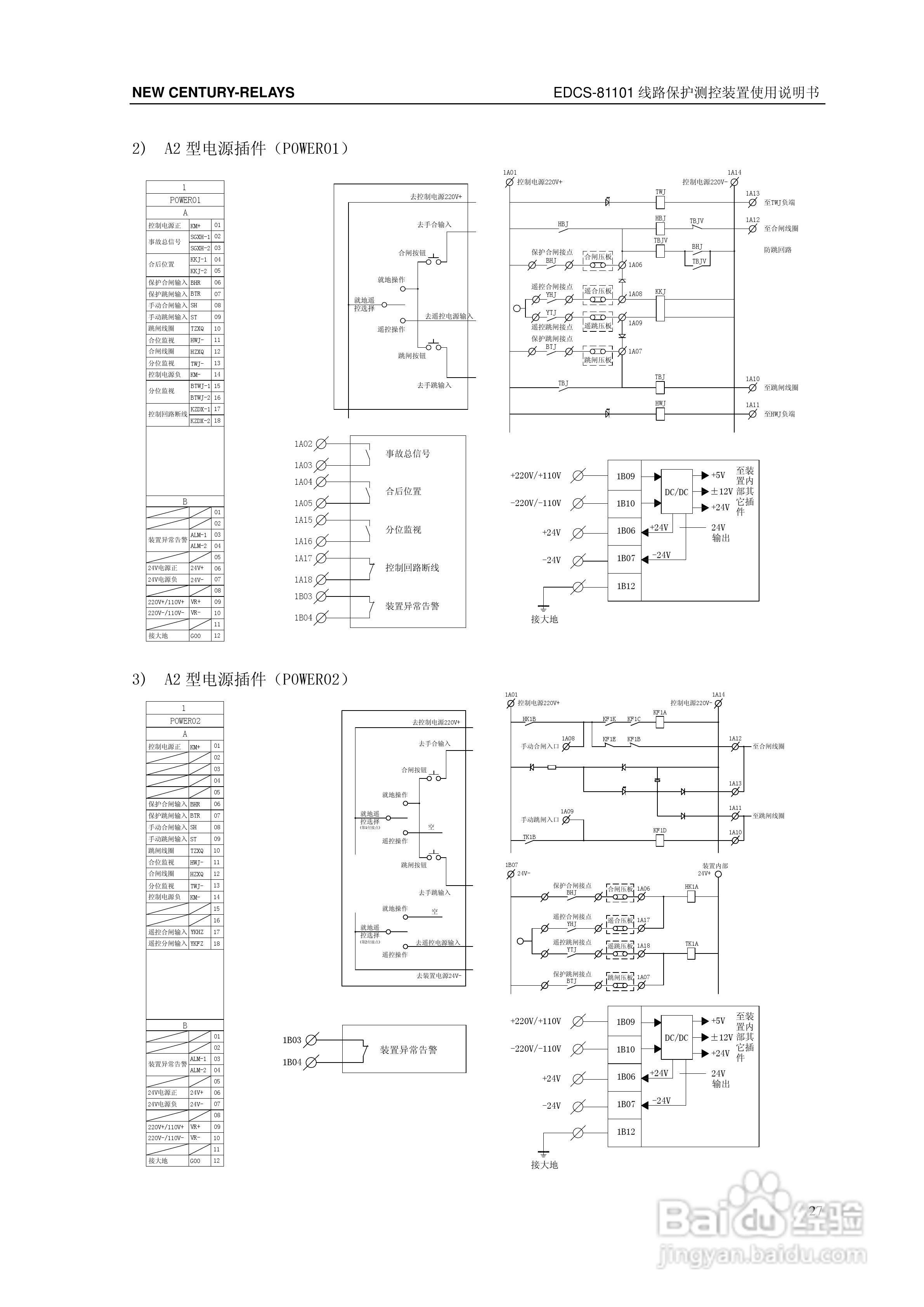 新世纪EDCS-81103线路保护测控装置说明书:[4]