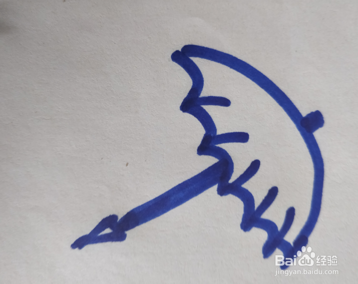 雨伞的简笔画怎么画？