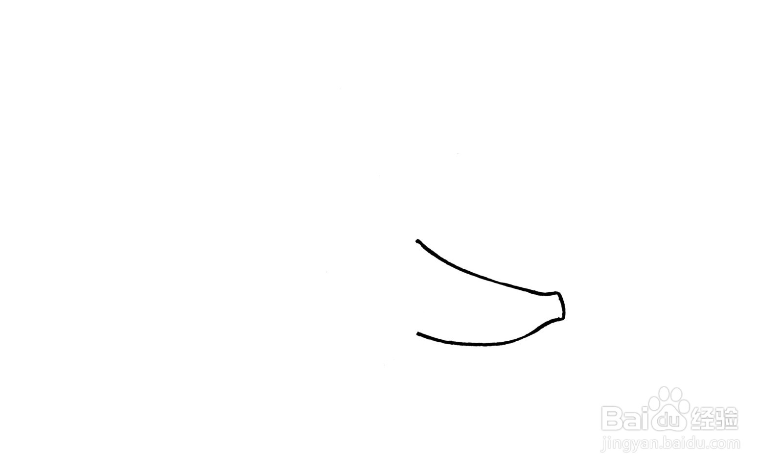 简笔画剥开的香蕉怎么画