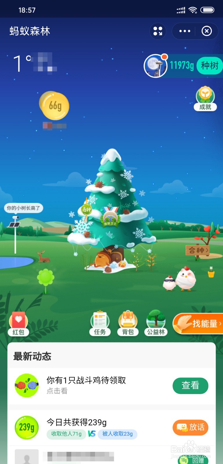 支付宝蚂蚁森林怎么获得圣诞树