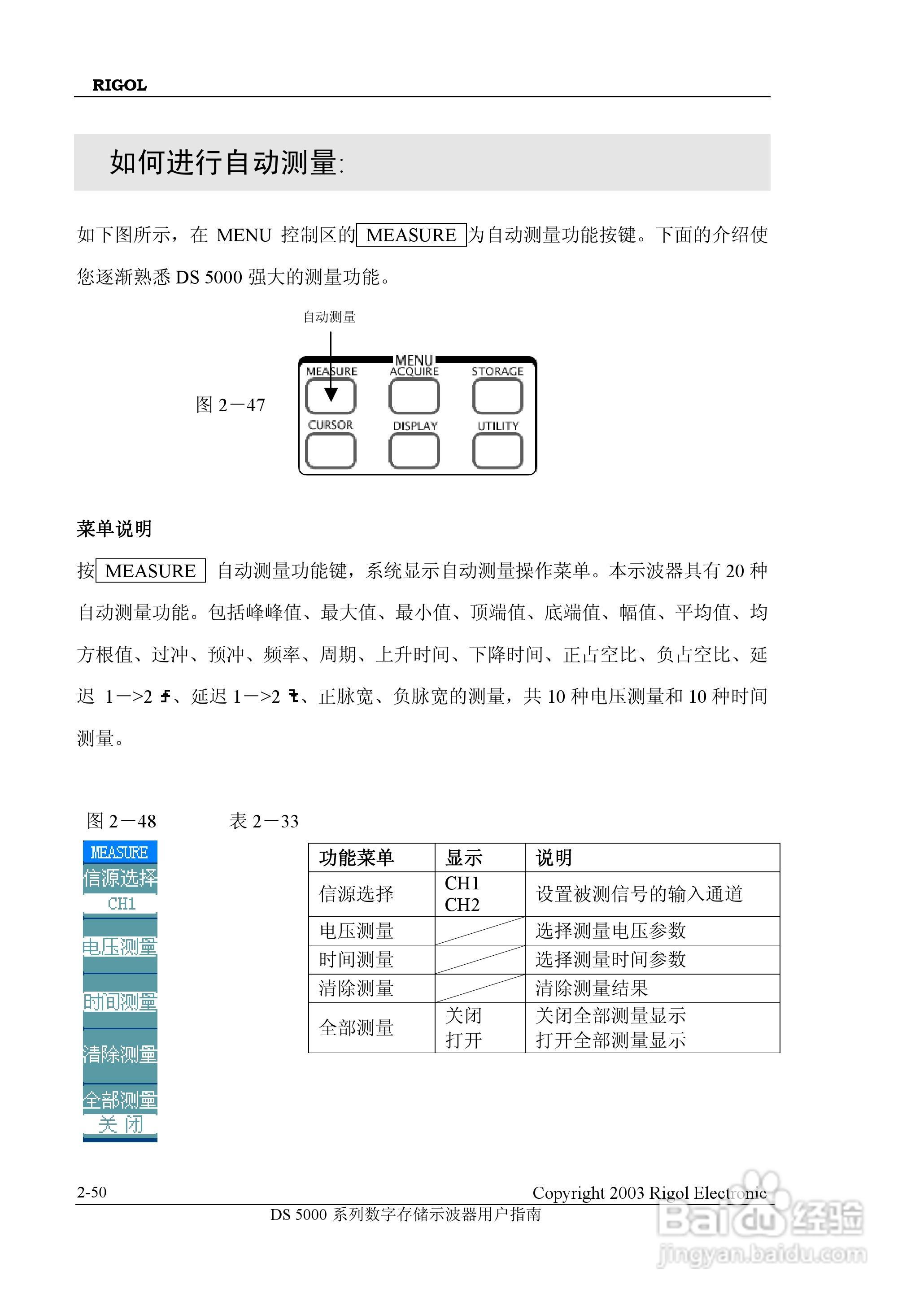 RIGOL DS-5000数字存储示波器用户手册:[8]