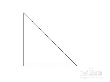 word如何插入一个没有填充颜色的直角三角形