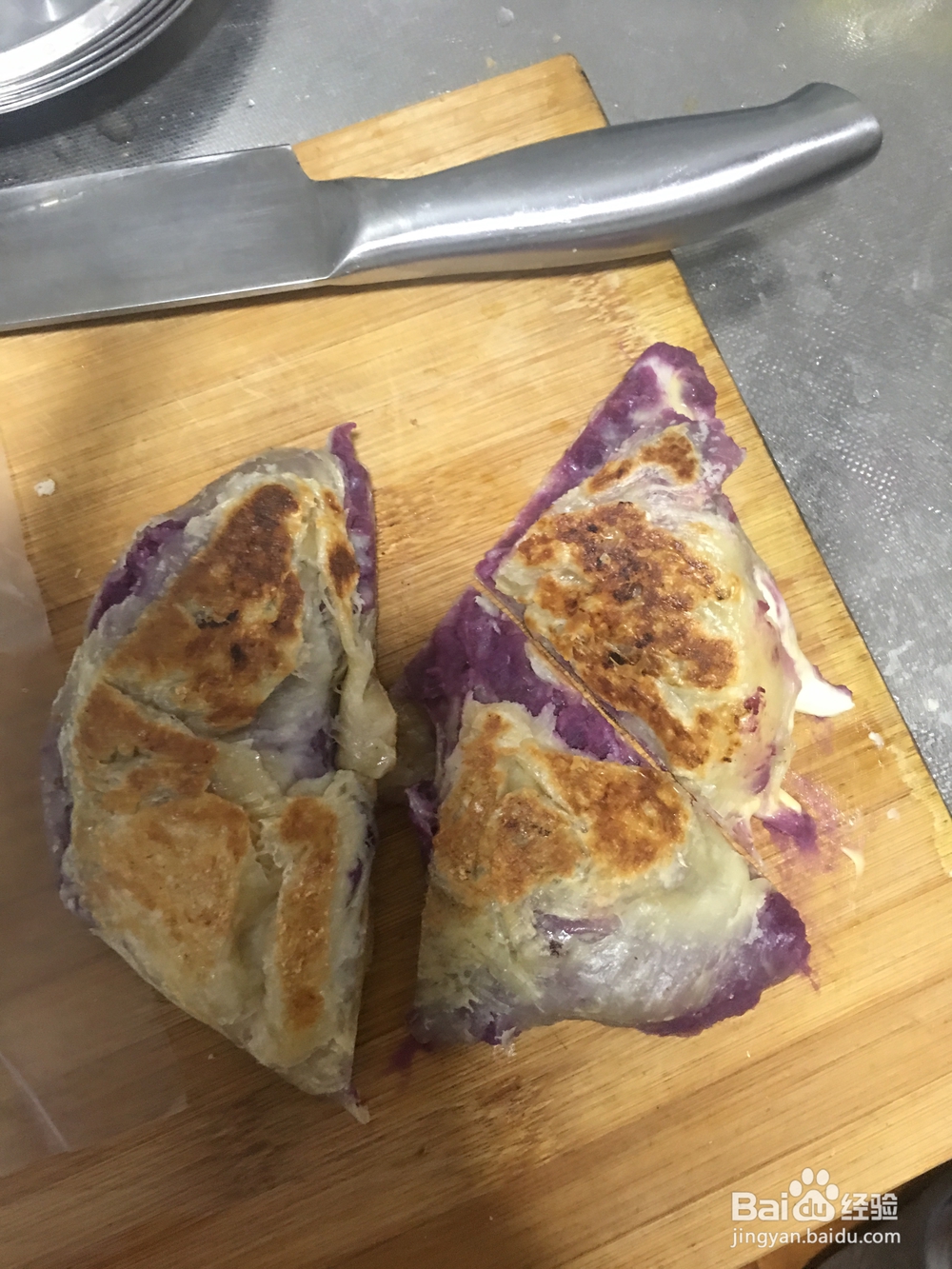 超级简单芝士紫薯拔丝饼