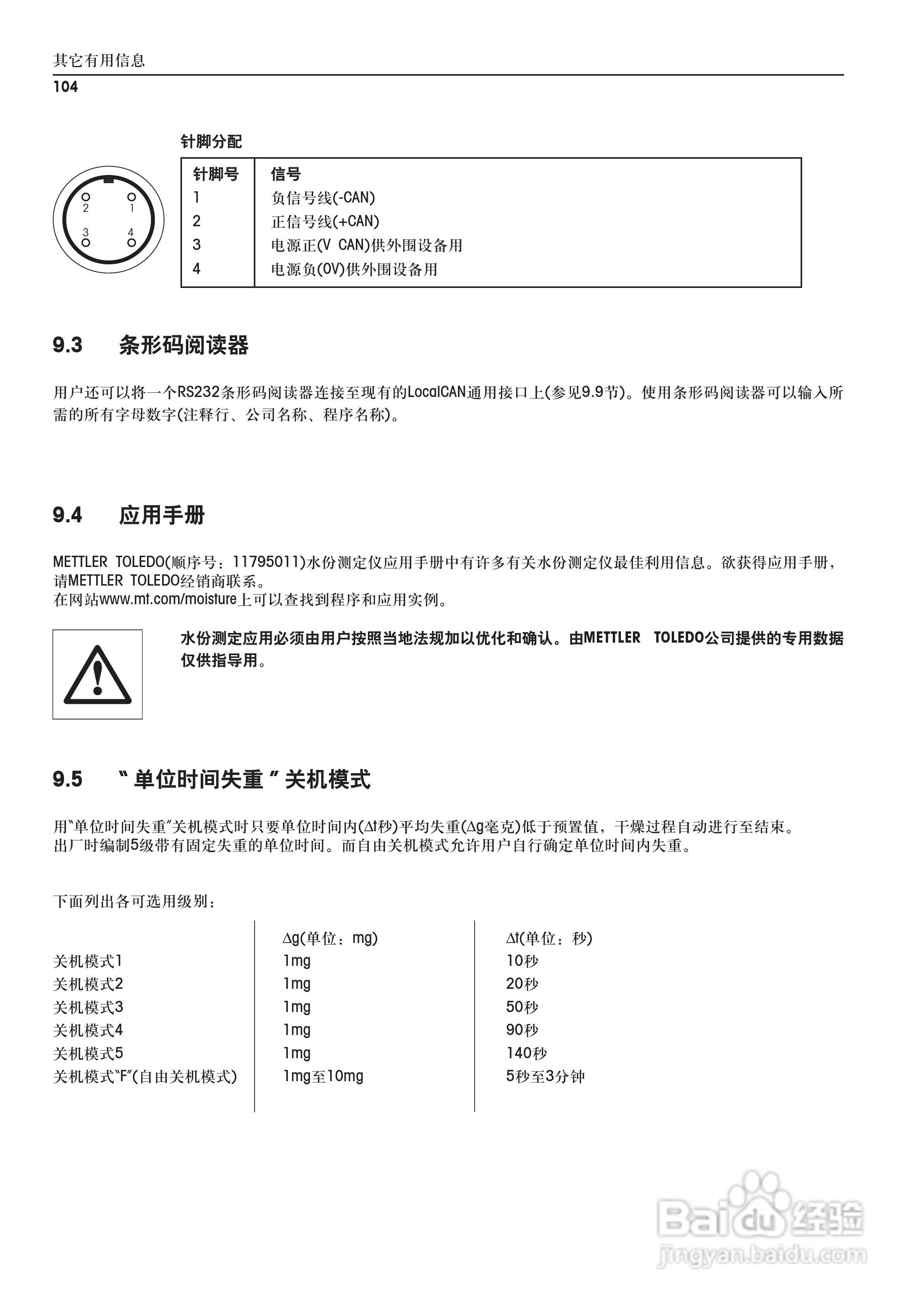 METTLER TOLEDO HR83/83-P水分测定仪操作说明书:[11]