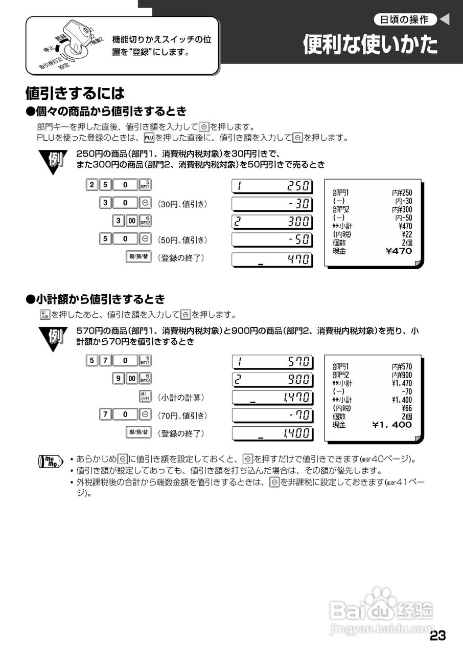 SHARP XE-A20收银机说明书:[3]