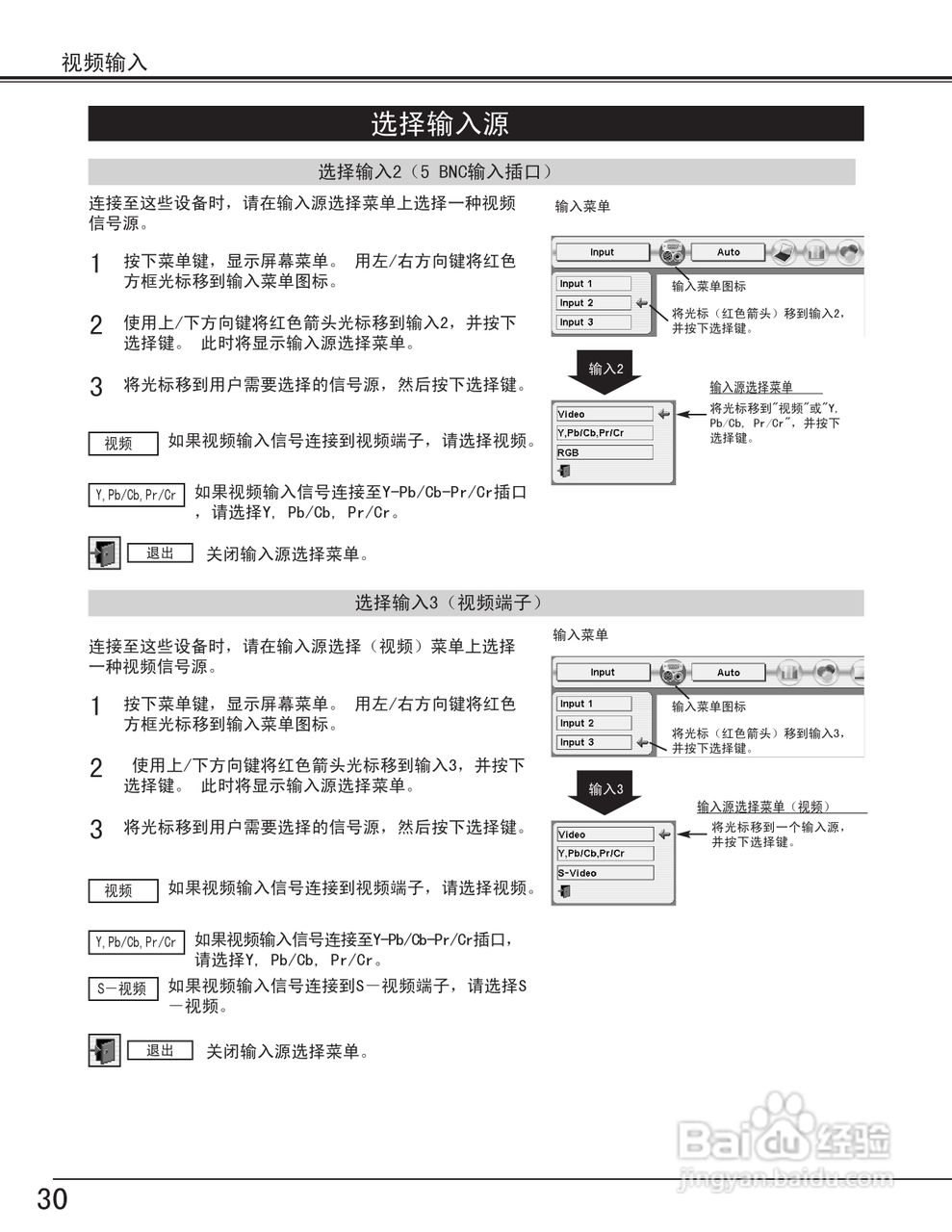 EIKI爱其 LC-X70投影机说明书:[3]