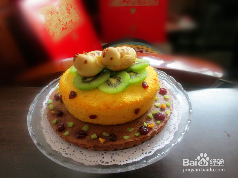 甜蜜鸳鸯——戚风蛋糕部分的做法