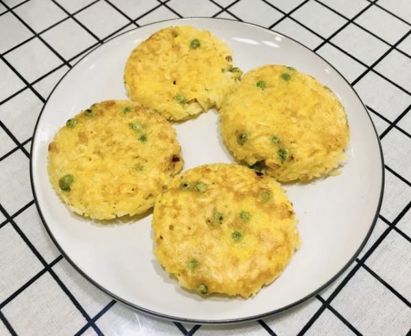 杂蔬鸡蛋米饭饼