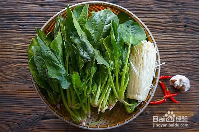 凉拌菠菜的做法