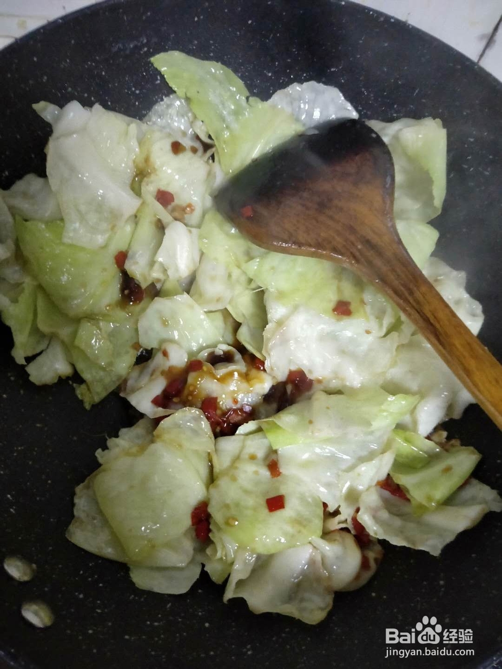 家庭版手撕包菜的做法