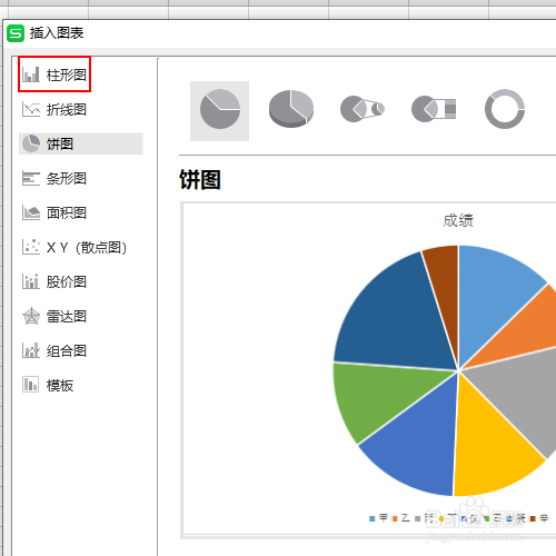 如何改变簇状柱形图中某个柱形的颜色