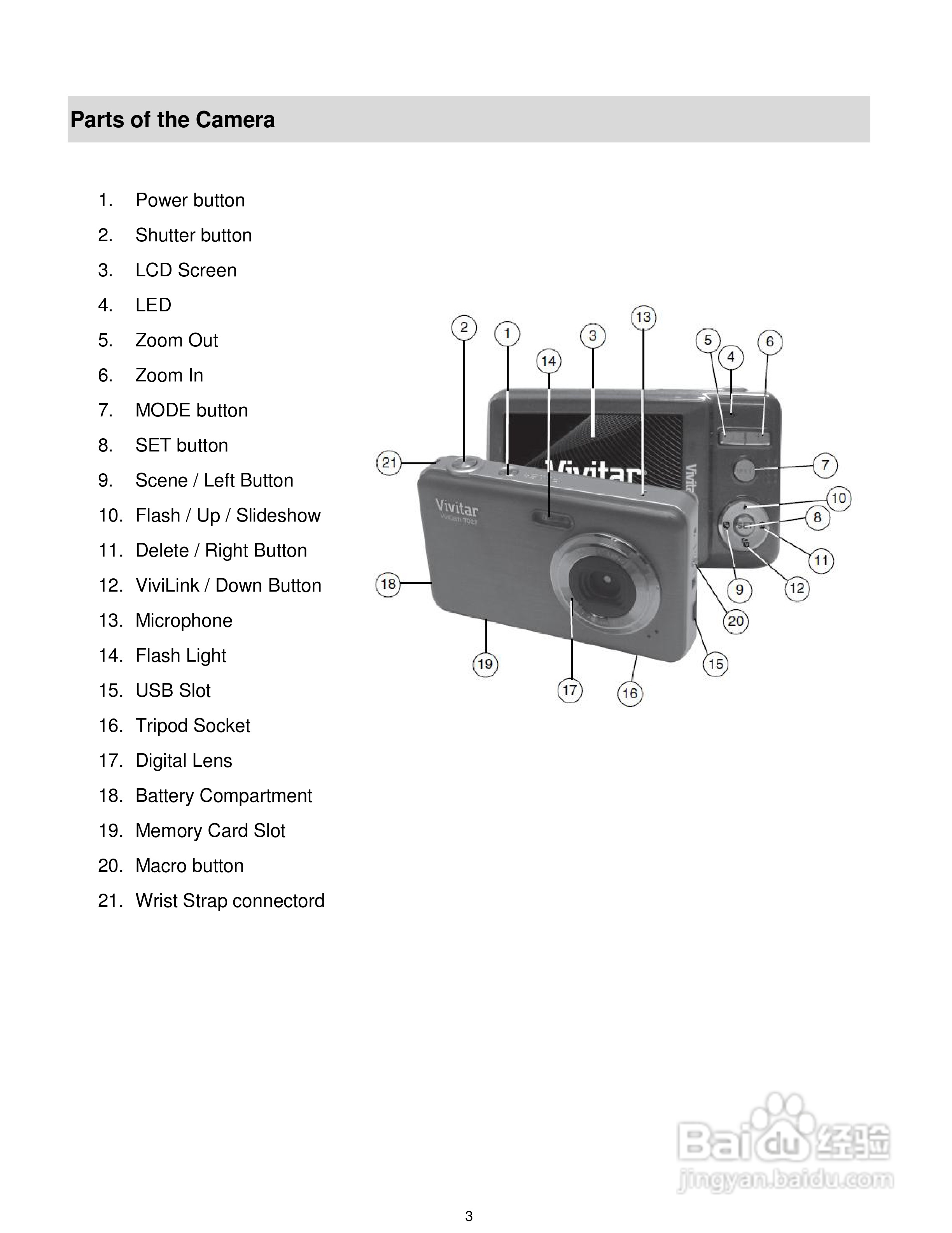 威达ViviCam T027数码相机使用说明书:[1]