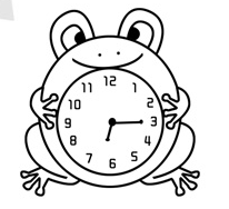 怎么画小青蛙闹钟