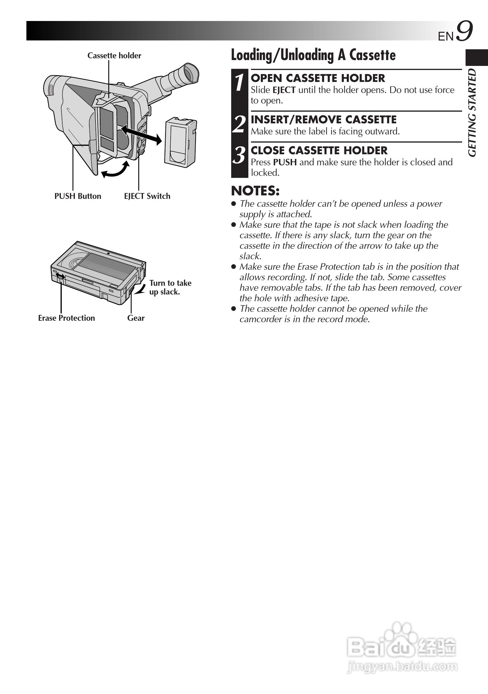 胜利JVC GR-FX505数码摄像机使用说明书:[1]