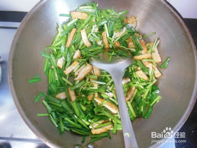 一学就会的家常菜——韭菜炒豆腐干