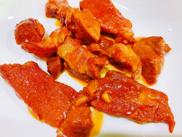 叉烧肉配薄饼减脂