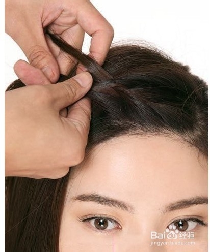 淑女无刘海编发教程图解