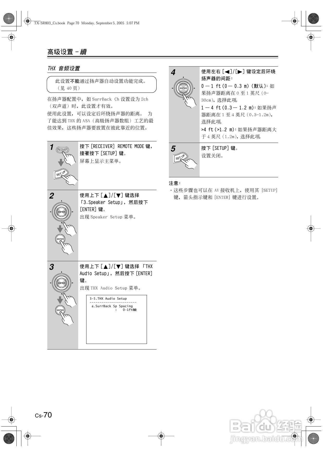 安桥AV接收机TX-SR8370型使用说明书:[4]