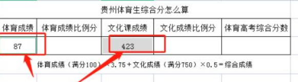 云南体育生高考分数怎么算