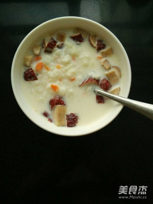 牛奶米饭粥的做法