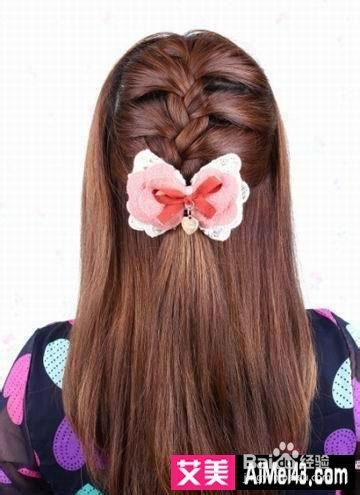 蝎子辫编发教程图解