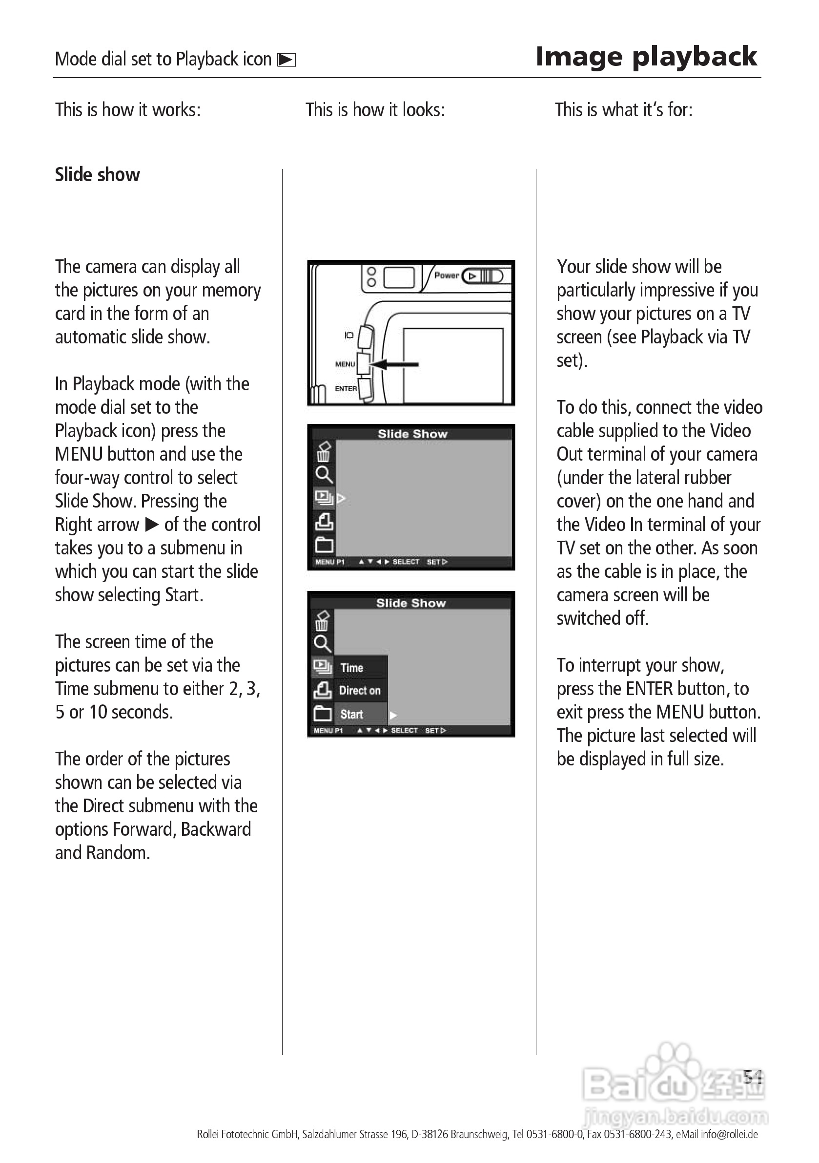 Rollei d41 com型数码相机说明书:[6]