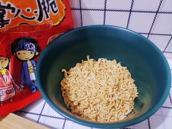 自创干脆面炒馒头