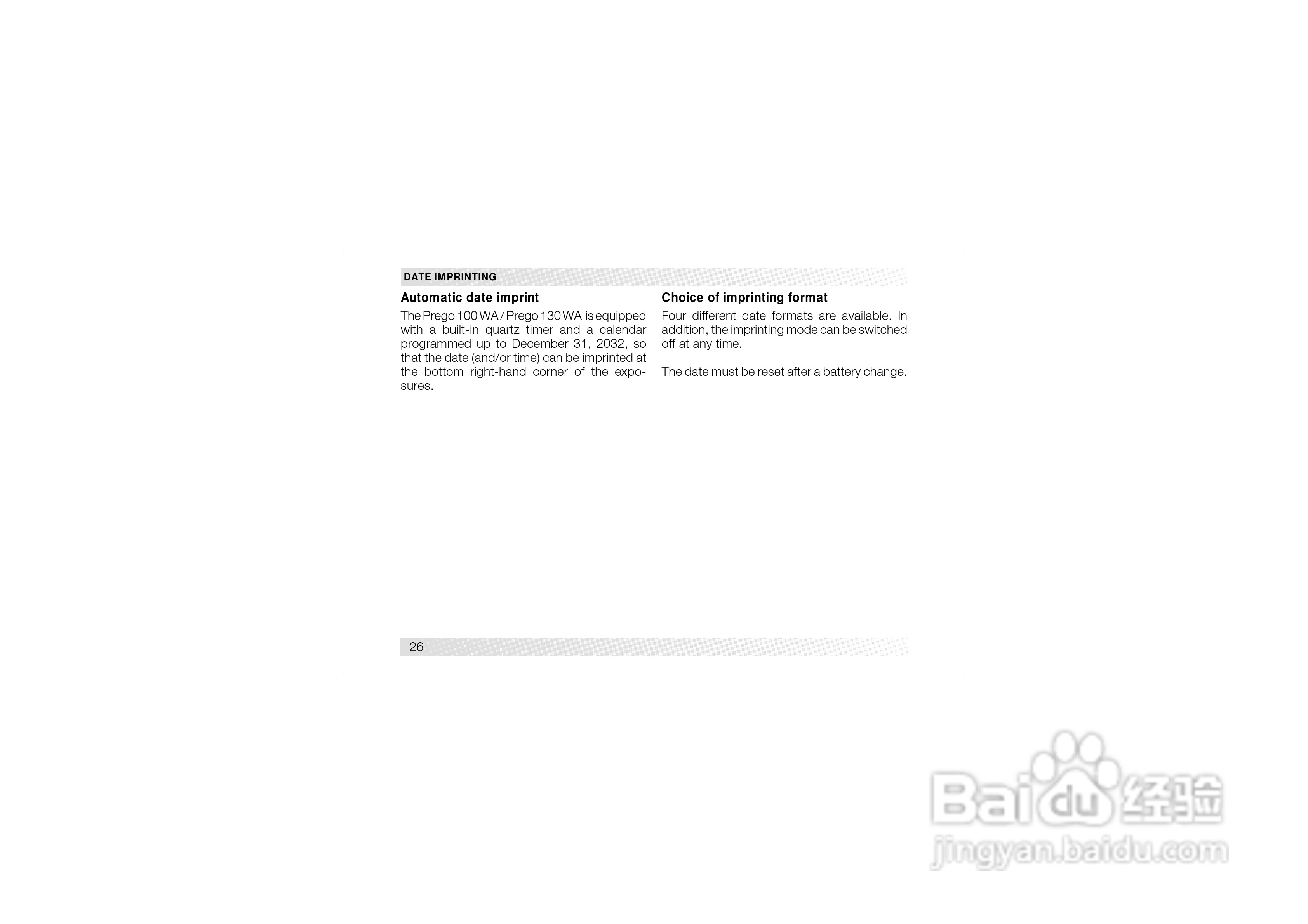 Rollei Prego 100/130 WA型数码相机使用说明书:[3]