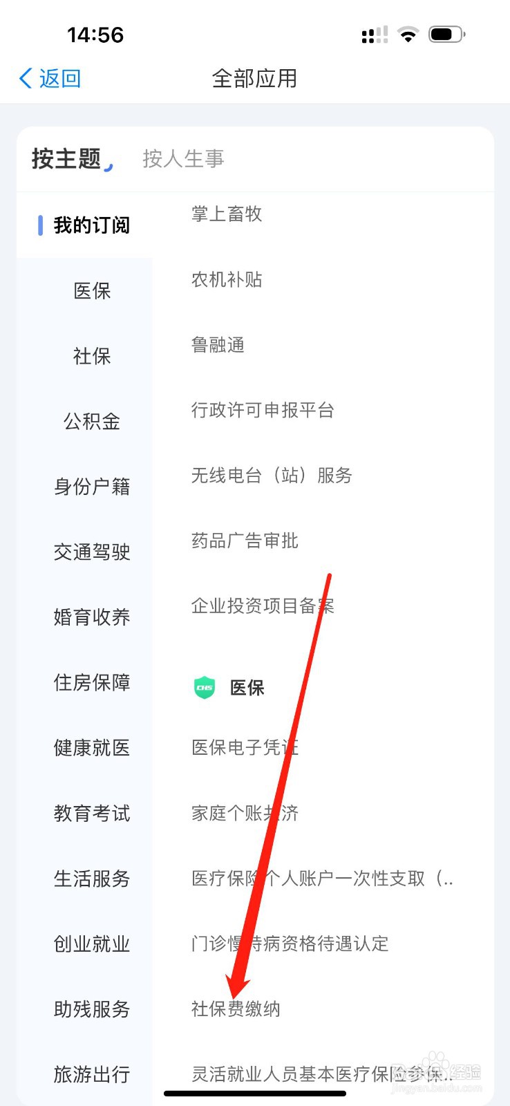 爱山东怎么查看社保费缴纳