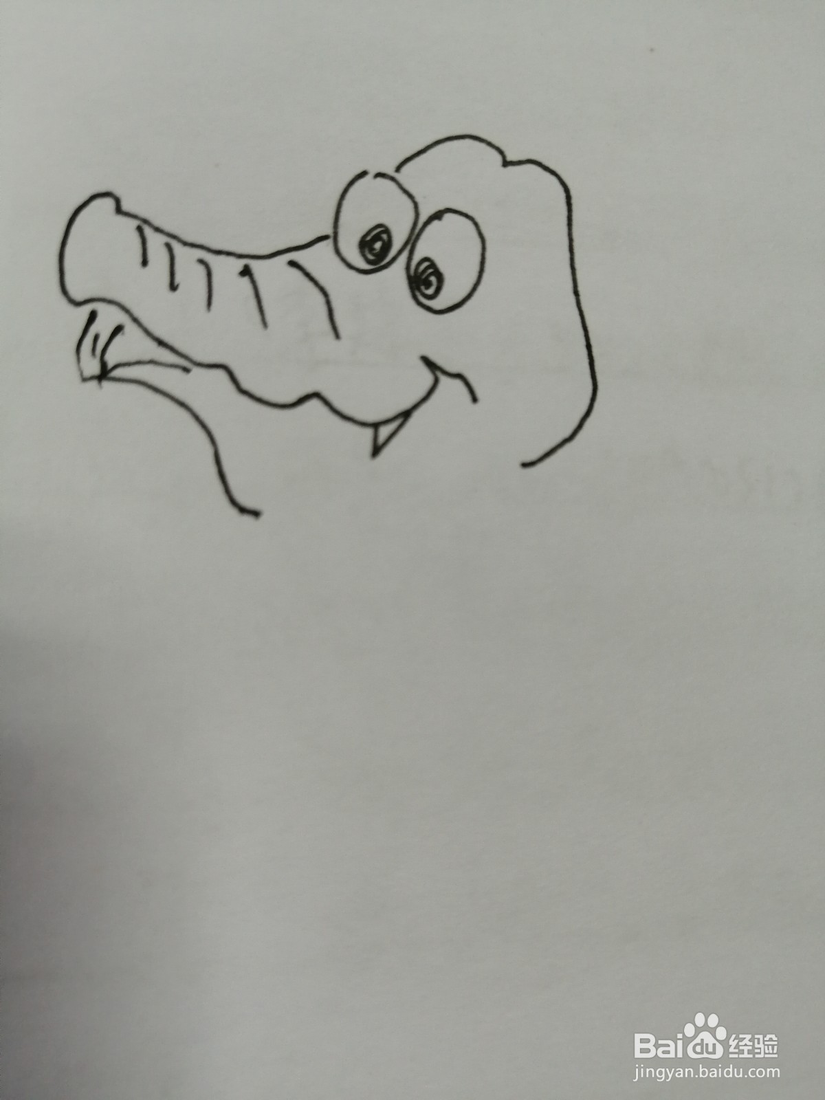 简笔画小鳄鱼怎么画