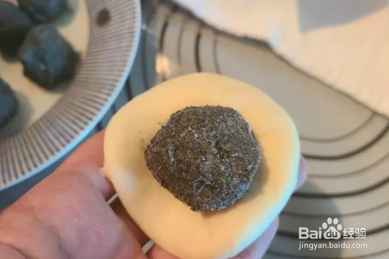 教你做香菇芝麻包