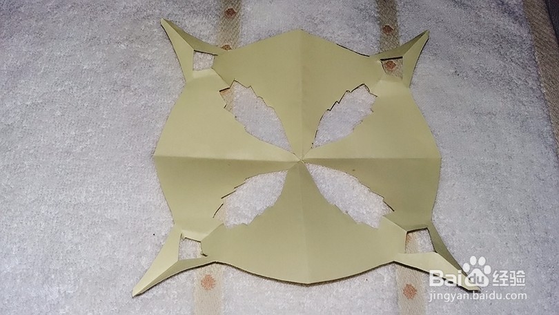 手工剪纸：羽毛花样的剪法