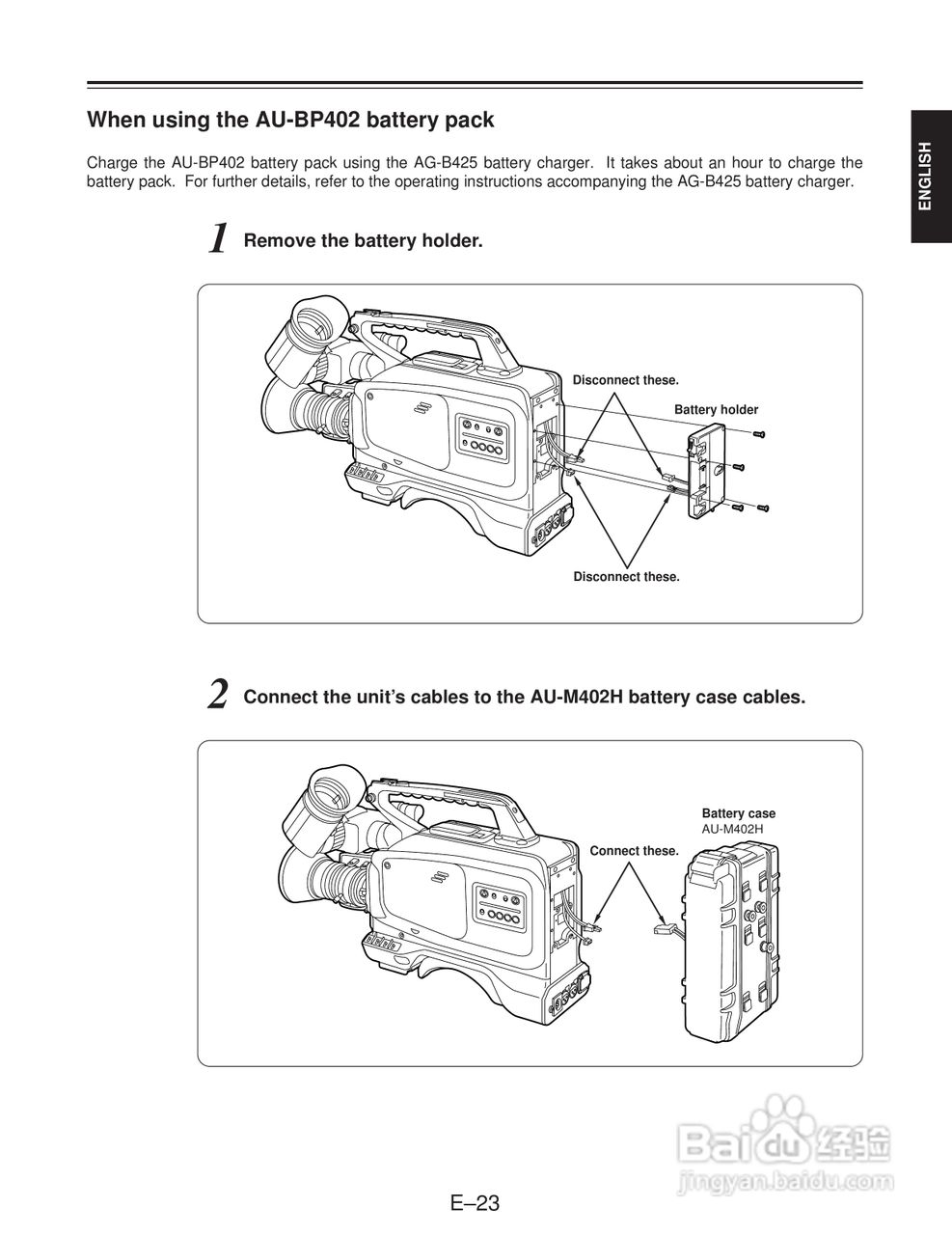 松下AJ-D215HE数码摄像机说明书:[3]