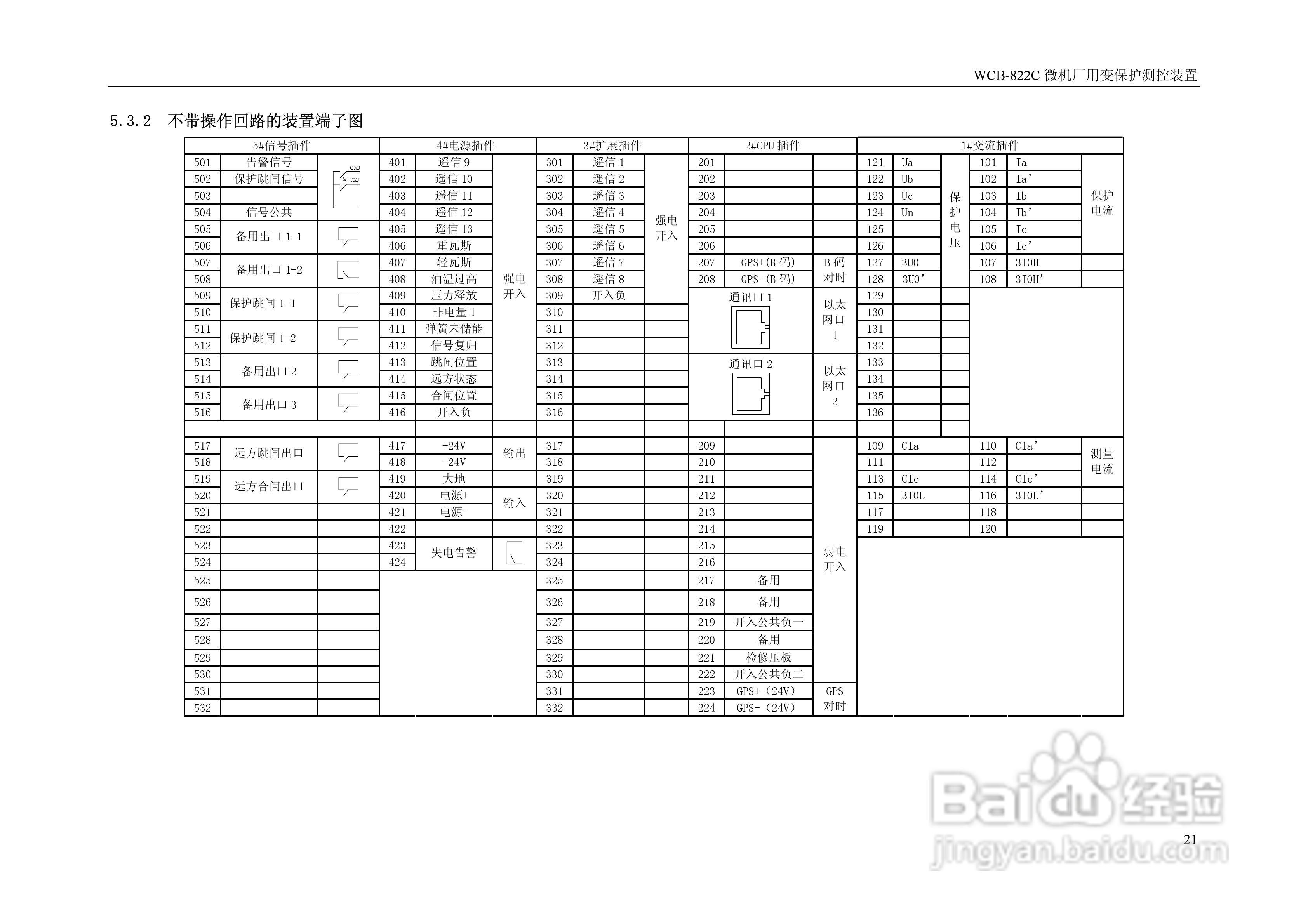 WCB-822C微机厂用变保护测控装置说明书:[3]