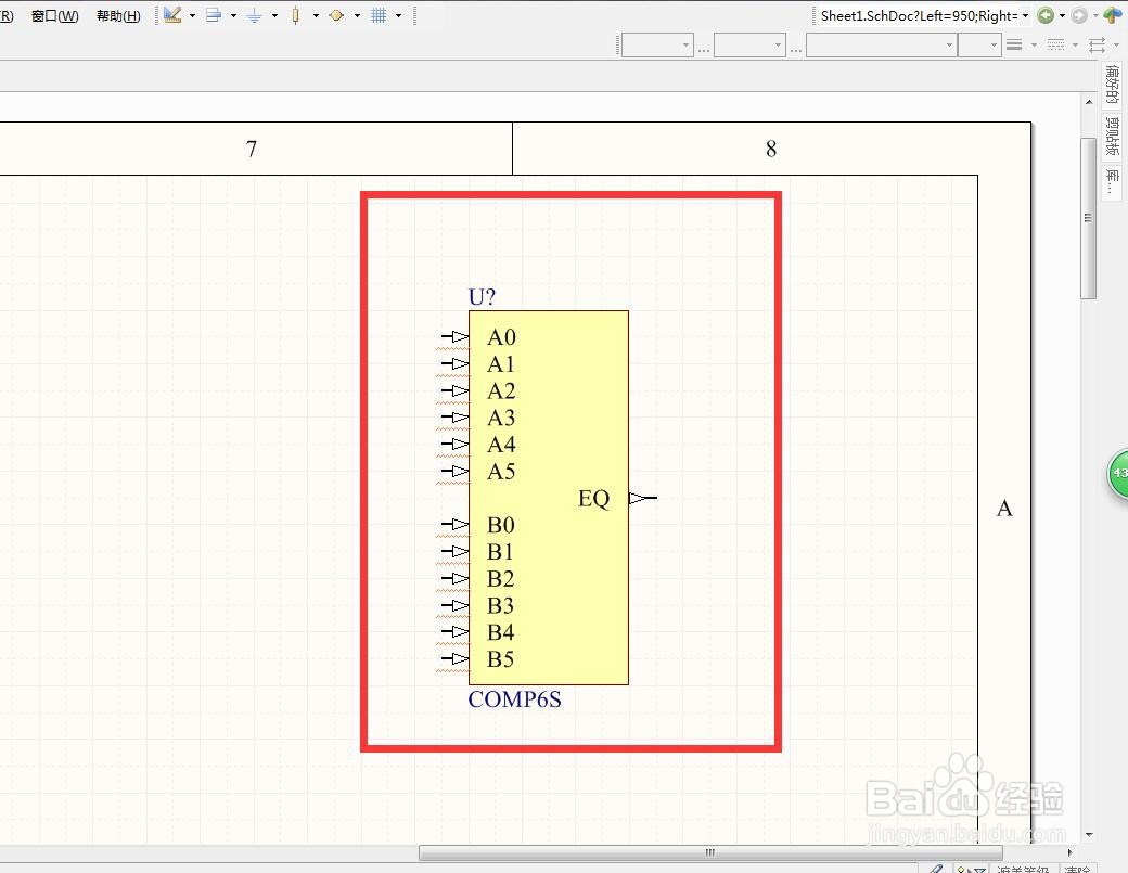 如何在AD中放置6位独立身份比较器？
