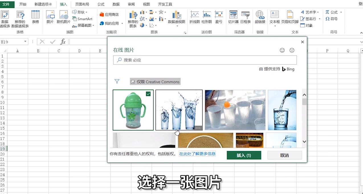 怎样在Excel中插入在线图片