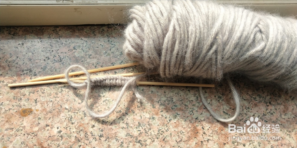 只有一种针式的围巾最简织法