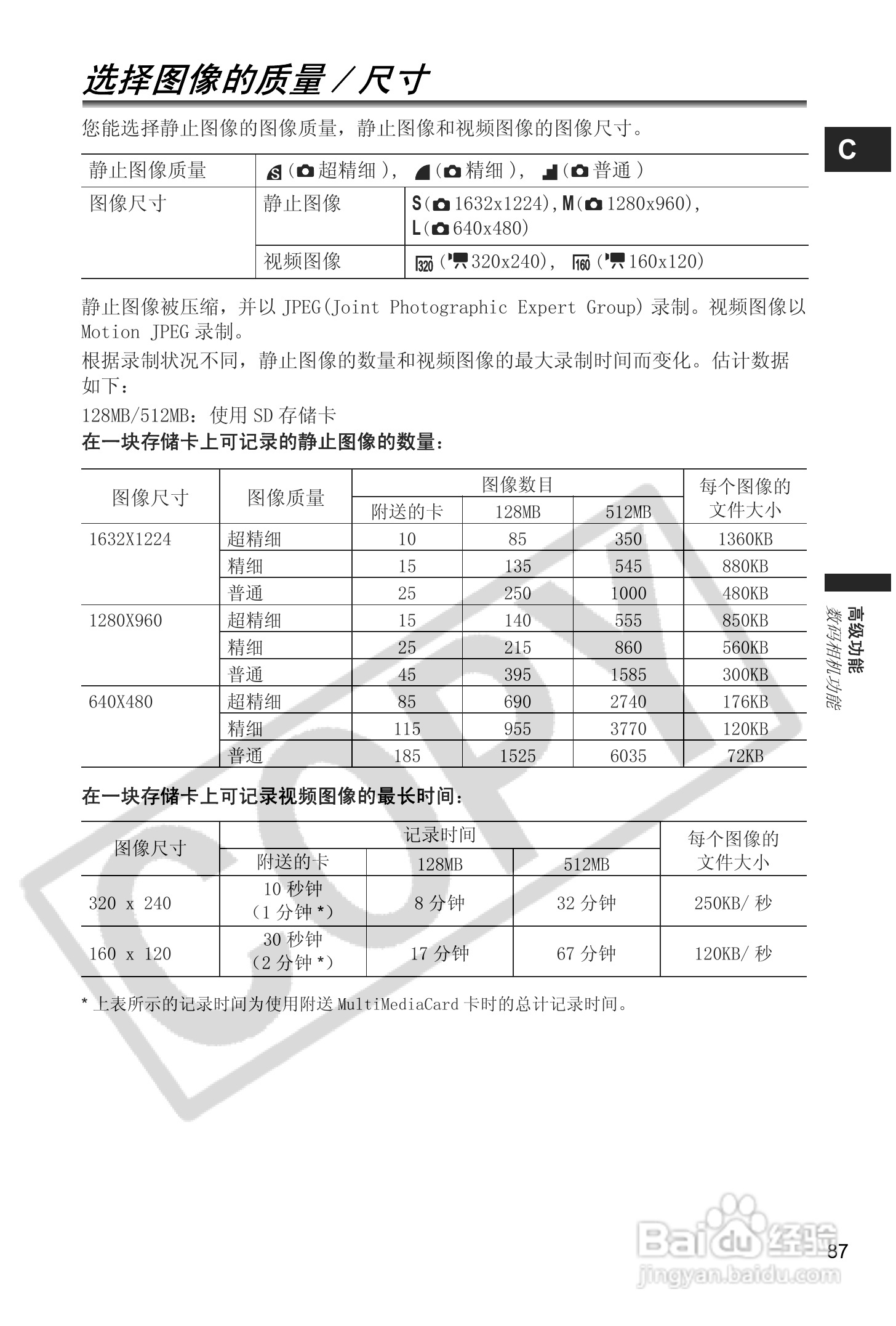 佳能MVX40i数码摄像机使用说明书:[9]