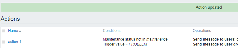 如何在zabbix的动作中修改操作？