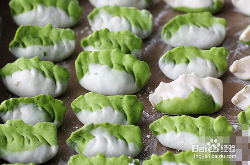 家庭版百财翡翠饺的做法步骤