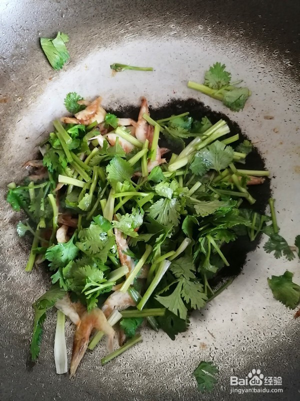 虾皮拌香菜怎么烧