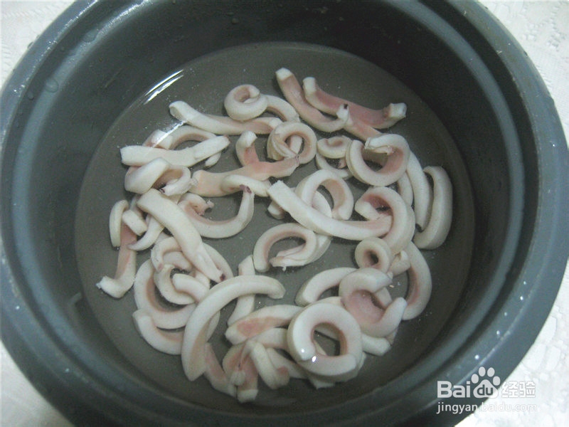 美味海鲜——韭菜炒鱿鱼丝