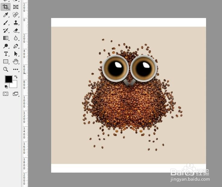 PS如何裁剪正方形的图片