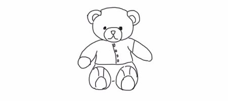 怎么画布偶熊简笔画