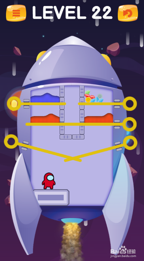 Rescue In The Spaceship的LEVEL 22怎样过关