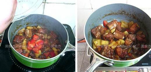 怎么做红烧菠萝排骨？