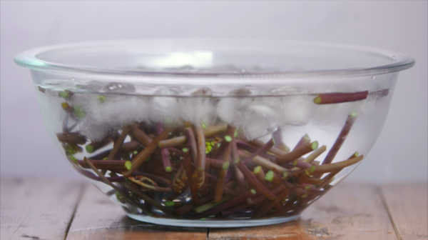 韭薹蕨菜炒腊肉