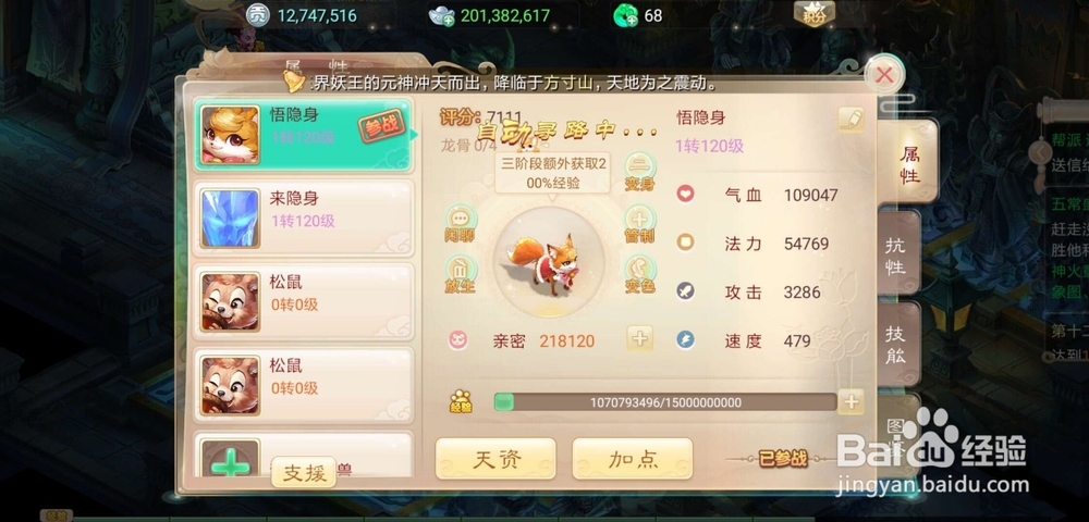 大话西游狐小妖怎么加点